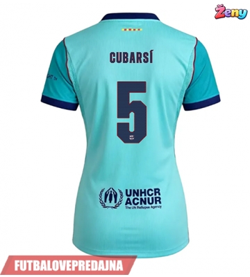 Lacne Ženy Futbalové dres Barcelona Pau Cubarsi #5 2026-27 Krátky Rukáv - Tretina